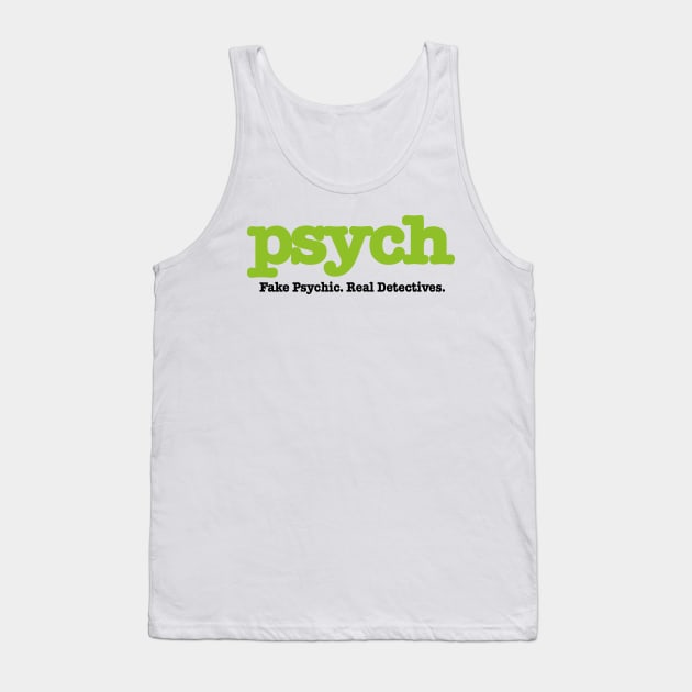 Psych Fake Psychic Real Detectives Adult Tank Top by Fauzi ini senggol dong